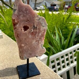 Pink amethyst crystal